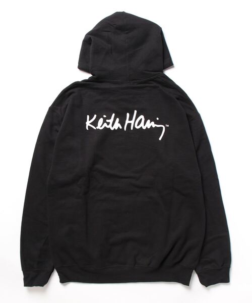 Keith Haring(キース・ヘリング)の「【 Keith Haring / キースヘリング 】FRONT ART HOODIE パーカー(パーカー・メンズ・ホワイト/ブラック/グレー・XL/L/M)」の16枚目の写真