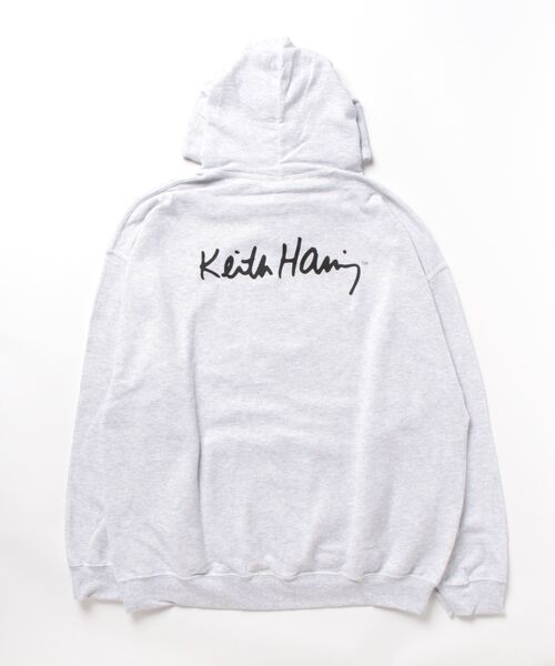 Keith Haring(キース・ヘリング)の「【 Keith Haring / キースヘリング 】FRONT ART HOODIE パーカー(パーカー・メンズ・ホワイト/ブラック/グレー・XL/L/M)」の17枚目の写真