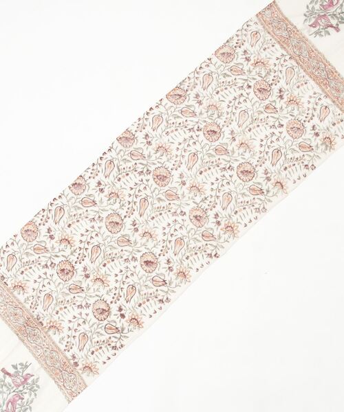 AS KNOW AS plus（アズノゥアズプラス）の「透かしてエスニックストール（ストール/ショール・レディース・イエロー系/オレンジ系/ブラウン系/パープル系/ブルー系・FREE）」の20枚目の写真