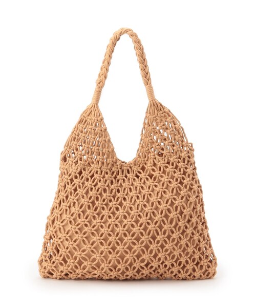 SHOO・LA・RUE（シューラルー）の「◆マクラメトートバッグ（トートバッグ・レディース・ブラック/アイボリー/ブラウン系・00）」の3枚目の写真