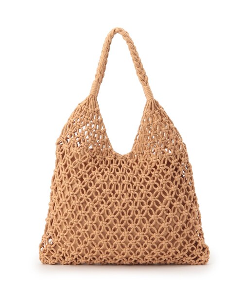 SHOO・LA・RUE（シューラルー）の「◆マクラメトートバッグ（トートバッグ・レディース・ブラック/アイボリー/ブラウン系・00）」の10枚目の写真