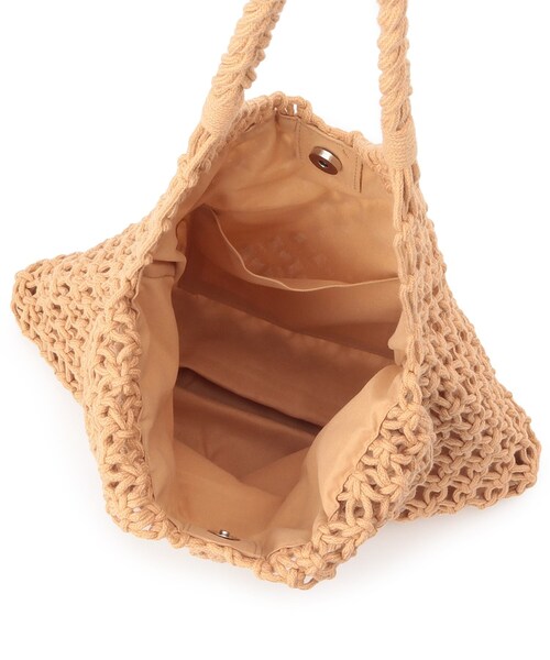 SHOO・LA・RUE（シューラルー）の「◆マクラメトートバッグ（トートバッグ・レディース・ブラック/アイボリー/ブラウン系・00）」の16枚目の写真