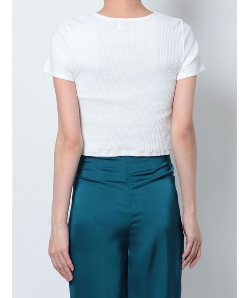 EVRIS（エヴリス）の「バックルデザイントップス（Tシャツ/カットソー・レディース・ブラック/ブルー/ホワイト・FREE）」の12枚目の写真