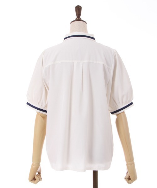 axes femme（アクシーズファム）の「ミリタリー風タイ付ブラウス（シャツ/ブラウス・レディース・カーキ/ベージュ/ホワイト・MEDIUM/LARGE）」の10枚目の写真