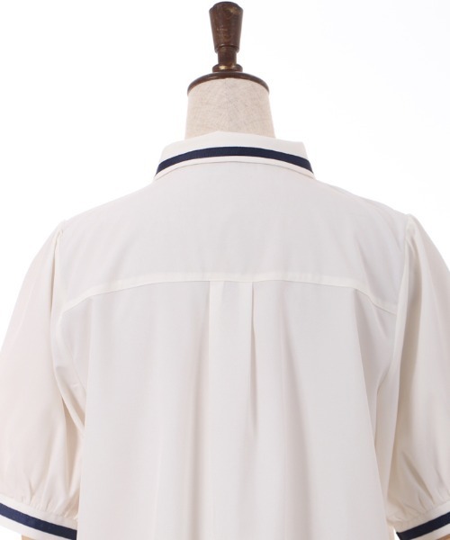 axes femme（アクシーズファム）の「ミリタリー風タイ付ブラウス（シャツ/ブラウス・レディース・カーキ/ベージュ/ホワイト・MEDIUM/LARGE）」の15枚目の写真