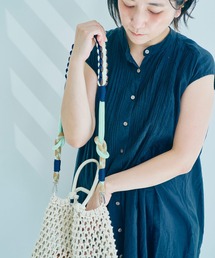 SiNCERE（シンシア）の「〈macaroni edge/マカロニエッジ〉ソロモン編みショルダーストラップ（トートバッグ）」