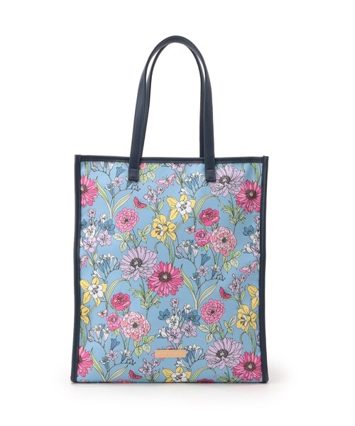 LAURA ASHLEY（ローラアシュレイ）の「【70周年セレブレーティングプリント】ギリー柄 スクエアトートバッグ（トートバッグ・レディース・ホワイト系1/ブルー系5・00）」の6枚目の写真