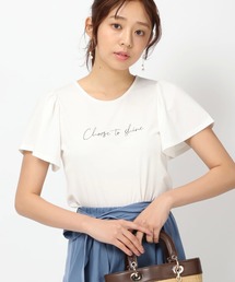 ■2023春夏新作■バックリボンメッセージTシャツ/MM328202