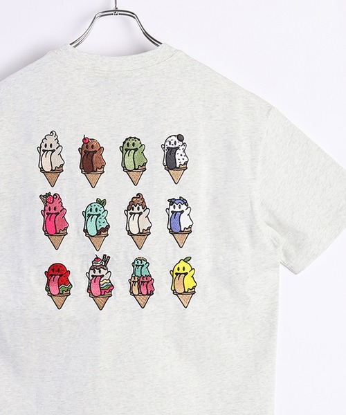 セール】GRAF&WU グラフアンドウー 12BOOGHOST 半袖プリント 刺繍 T