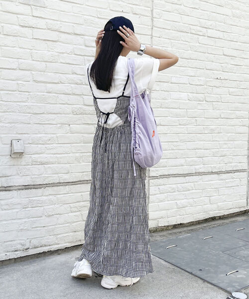 fredy emue（フレディエミュ）の「チェック柄キャミワンピース（ワンピース・レディース・ブラック系その他/ブルー系その他・38）」の15枚目の写真