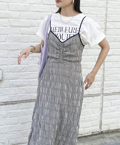 fredy emue（フレディエミュ）の「チェック柄キャミワンピース（ワンピース・レディース・ブラック系その他/ブルー系その他・38）」の16枚目の写真