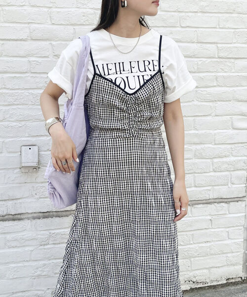 fredy emue（フレディエミュ）の「チェック柄キャミワンピース（ワンピース・レディース・ブラック系その他/ブルー系その他・38）」の21枚目の写真