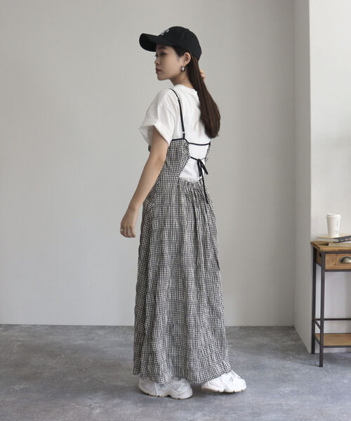 fredy emue（フレディエミュ）の「チェック柄キャミワンピース（ワンピース・レディース・ブラック系その他/ブルー系その他・38）」の13枚目の写真
