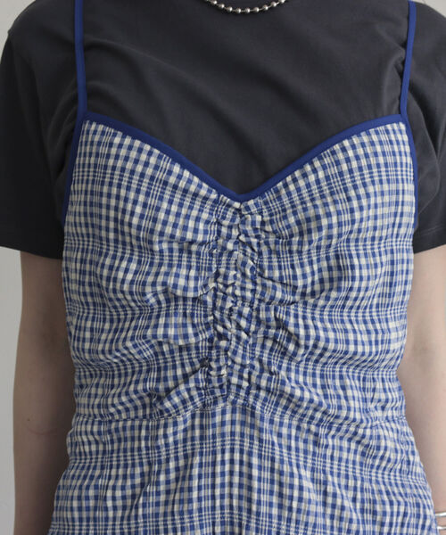 fredy emue（フレディエミュ）の「チェック柄キャミワンピース（ワンピース・レディース・ブラック系その他/ブルー系その他・38）」の14枚目の写真