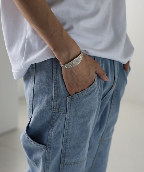 CREARE -LINO-（クレアーレリノ）の「デニム ペインダーストレートパンツ<ユニセックス>（デニムパンツ・メンズ・ピンク/ブルー/ブラック・M/L）」の18枚目の写真