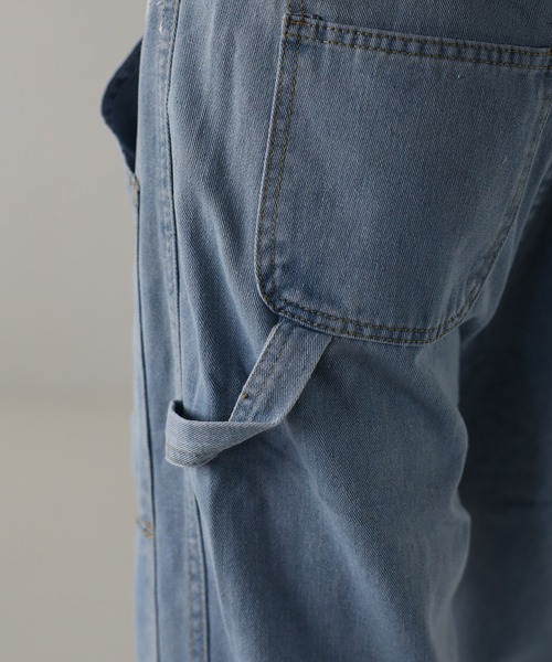 CREARE -LINO-（クレアーレリノ）の「デニム ペインダーストレートパンツ<ユニセックス>（デニムパンツ・メンズ・ピンク/ブルー/ブラック・M/L）」の21枚目の写真