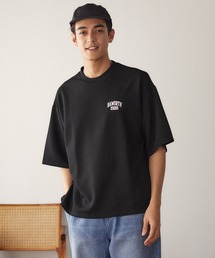 メンズ エンボスワンポイント刺繍Tシャツ