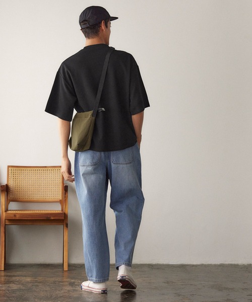 coca（coca）（コカ）の「メンズ エンボスワンポイント刺繍Tシャツ（Tシャツ/カットソー・メンズ・ブラック/ライトグレー・M/L/XL）」の12枚目の写真