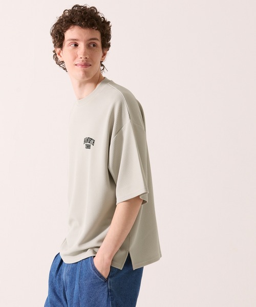 coca（coca）（コカ）の「メンズ エンボスワンポイント刺繍Tシャツ（Tシャツ/カットソー・メンズ・ブラック/ライトグレー・M/L/XL）」の8枚目の写真