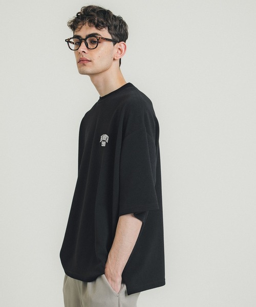 coca（coca）（コカ）の「メンズ エンボスワンポイント刺繍Tシャツ（Tシャツ/カットソー・メンズ・ブラック/ライトグレー・M/L/XL）」の13枚目の写真