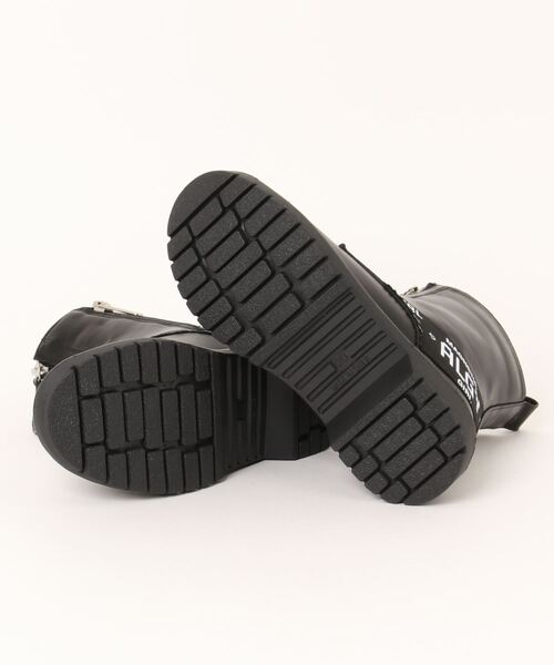 algy（アルジー）の「ALGY センターファスナー ロゴデザイン ブーツ（ブーツ・キッズ・ブラック/アイボリー・20.0cm/21.0cm/22.0cm/23.0cm/24.0cm）」の3枚目の写真