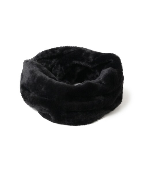 Ray BEAMS（レイビームス）の「【WEB限定】Ray BEAMS / フェイクファー スヌード（ネックウォーマー/スヌード・レディース・ブラック/グレー・ONE SIZE）」の3枚目の写真