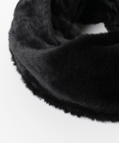 Ray BEAMS（レイビームス）の「【WEB限定】Ray BEAMS / フェイクファー スヌード（ネックウォーマー/スヌード・レディース・ブラック/グレー・ONE SIZE）」の6枚目の写真