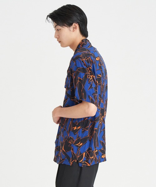 ESTNATION(エストネーション)の「ESTNATION / ハンドプリントオープンカラーシャツ(シャツ/ブラウス・メンズ・ブルーグラス/レディッシュグレー・MEDIUM/LARGE/SMALL/X-LARGE)」の9枚目の写真