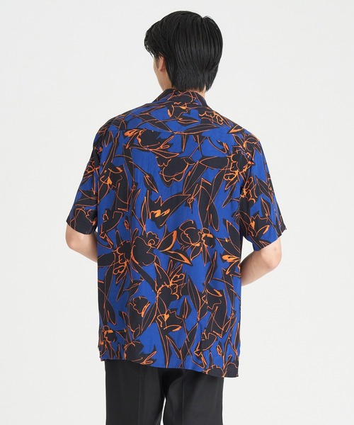 ESTNATION(エストネーション)の「ESTNATION / ハンドプリントオープンカラーシャツ(シャツ/ブラウス・メンズ・ブルーグラス/レディッシュグレー・MEDIUM/LARGE/SMALL/X-LARGE)」の10枚目の写真