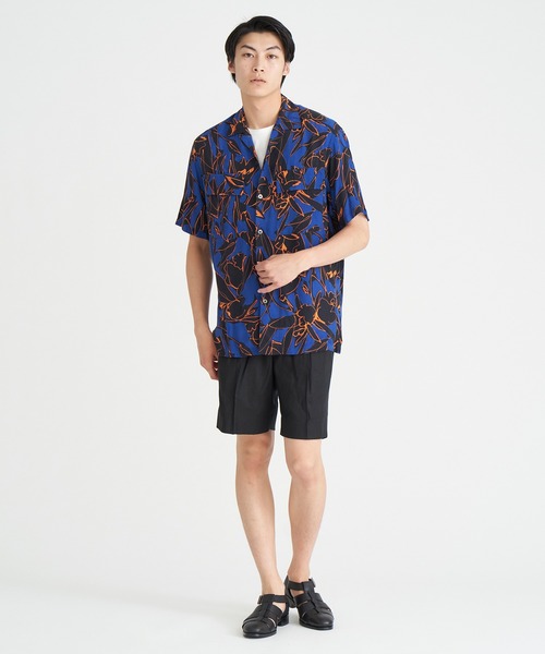 ESTNATION(エストネーション)の「ESTNATION / ハンドプリントオープンカラーシャツ(シャツ/ブラウス・メンズ・ブルーグラス/レディッシュグレー・MEDIUM/LARGE/SMALL/X-LARGE)」の11枚目の写真