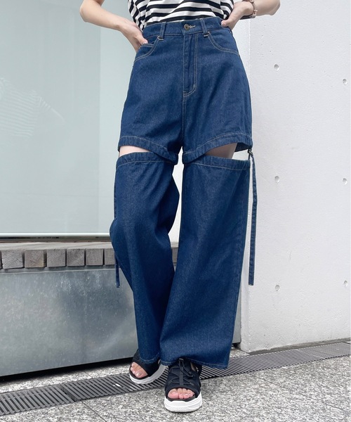 one way(ワンウェイ)の「セパレートデニムパンツ(デニムパンツ・レディース・ダークグレー/ダークブルー/ブルー・SMALL/MEDIUM)」の15枚目の写真