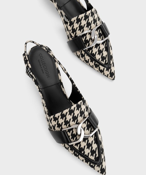 CHARLES & KEITH(チャールズ & キース)の「Gabine ガビーヌ レザースリングバックパンプス(パンプス・レディース・マルチ/ブラック・23cm/22.5cm/22cm/25.5cm/25cm/24.5cm/23.5cm)」の12枚目の写真