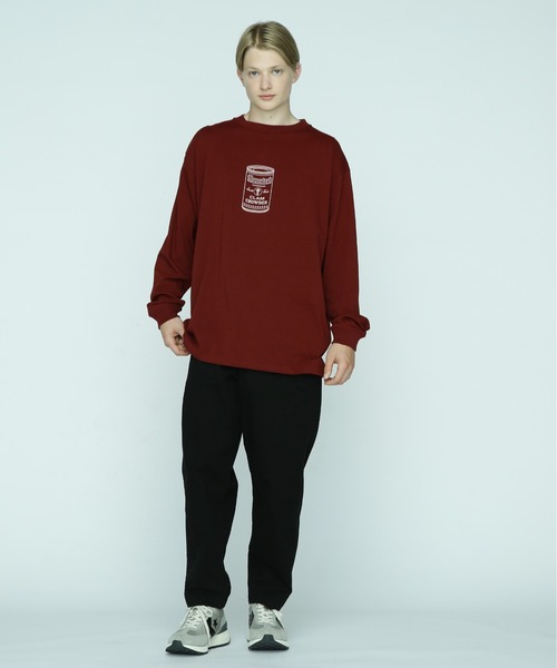 MANASTASH（マナスタッシュ）の「MANASTASH/マナスタッシュ/CiTee L/S TEE ELEPHANT/ロングスリーブエレファントTシャツ（Tシャツ/カットソー・メンズ・バーガンディー/ブラック/ホワイト・M/L/2XL/XL）」の7枚目の写真