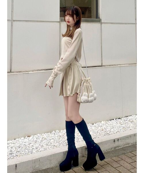 EATME（イートミー）の「チョーカーリブトップス（Tシャツ/カットソー・レディース・ブラック/アイボリー/ブラウン・FREE）」の11枚目の写真