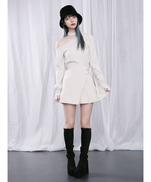 EATME（イートミー）の「チョーカーリブトップス（Tシャツ/カットソー・レディース・ブラック/アイボリー/ブラウン・FREE）」の8枚目の写真