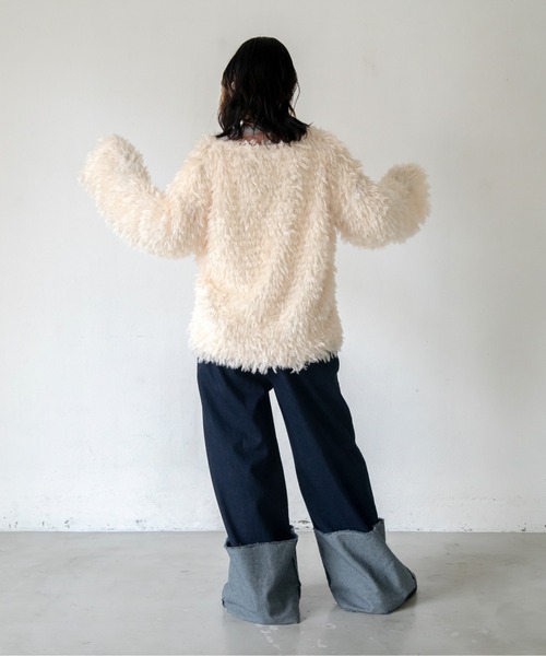 VACANCY（ヴァカンシー）の「フリンジVネックトップス（その他トップス・レディース・ホワイト/ブラック/ブルー・FREE）」の11枚目の写真