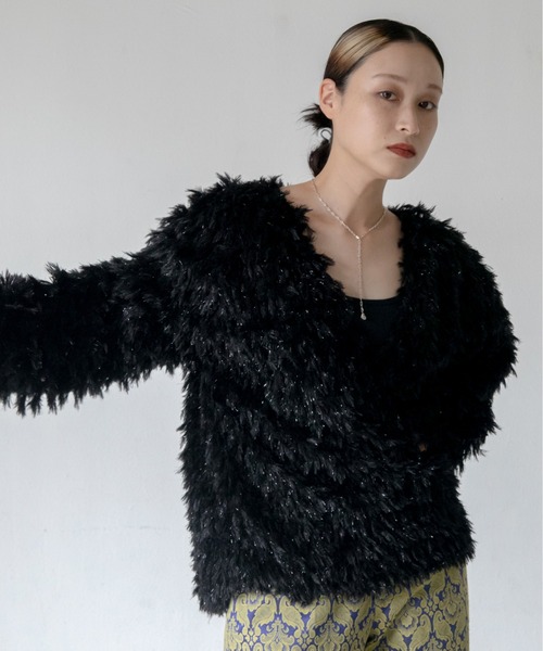 VACANCY（ヴァカンシー）の「フリンジVネックトップス（その他トップス・レディース・ホワイト/ブラック/ブルー・FREE）」の14枚目の写真