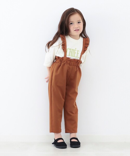 THE SHOP TK （ザ ショップ ティーケー ）の「◆【100-140】刺繍ロゴ七分Tシャツ（Tシャツ/カットソー・キッズ・ボルドー/チャコールグレー/オフホワイト/ベージュ・11/13/14/10/12）」の7枚目の写真