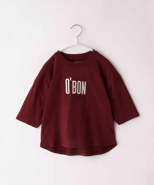 THE SHOP TK （ザ ショップ ティーケー ）の「◆【100-140】刺繍ロゴ七分Tシャツ（Tシャツ/カットソー・キッズ・ボルドー/チャコールグレー/オフホワイト/ベージュ・11/13/14/10/12）」の20枚目の写真