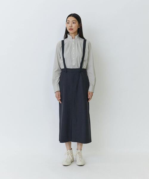 LOISIR（ロワズィール）の「ウール混ストレッチナロースカート