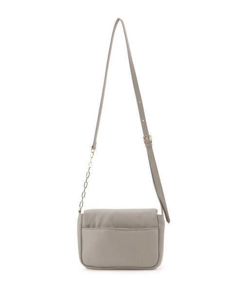 ROPE' PICNIC（ロペピクニック）の「パディングアシンメトリーチェーンミニショルダーバッグ（ショルダーバッグ・レディース・ブラック/グレー・FREE）」の6枚目の写真