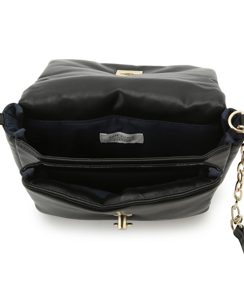 ROPE' PICNIC（ロペピクニック）の「パディングアシンメトリーチェーンミニショルダーバッグ（ショルダーバッグ・レディース・ブラック/グレー・FREE）」の14枚目の写真