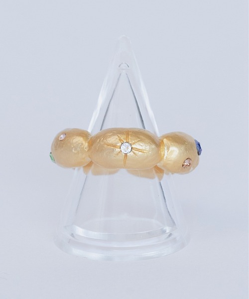 whim（ウィム）の「Flower base Stone embed ring（リング・レディース・シルバー/ゴールド・9/13）」の10枚目の写真