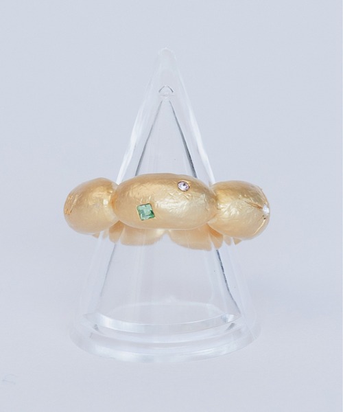 whim（ウィム）の「Flower base Stone embed ring（リング・レディース・シルバー/ゴールド・9/13）」の7枚目の写真