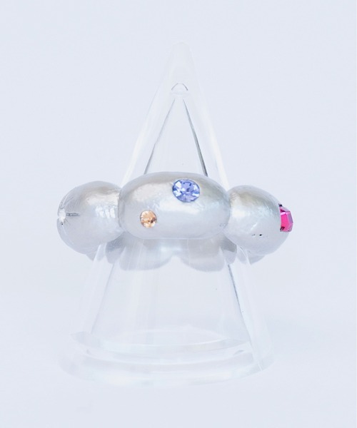 whim（ウィム）の「Flower base Stone embed ring（リング・レディース・シルバー/ゴールド・9/13）」の15枚目の写真