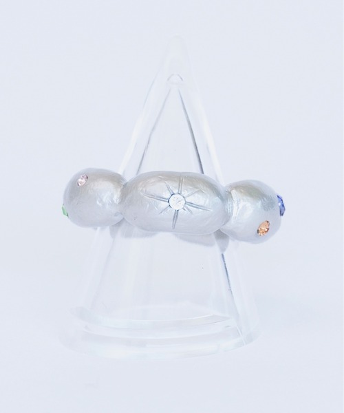 whim（ウィム）の「Flower base Stone embed ring（リング・レディース・シルバー/ゴールド・9/13）」の12枚目の写真