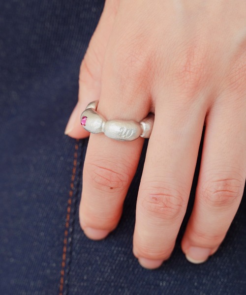 whim（ウィム）の「Flower base Stone embed ring（リング・レディース・シルバー/ゴールド・9/13）」の19枚目の写真