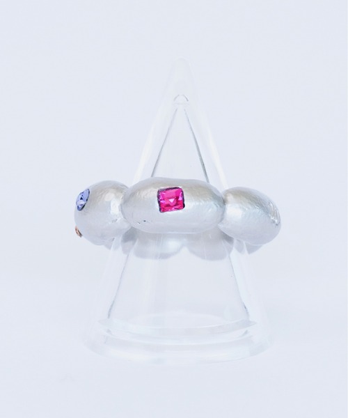 whim（ウィム）の「Flower base Stone embed ring（リング・レディース・シルバー/ゴールド・9/13）」の11枚目の写真