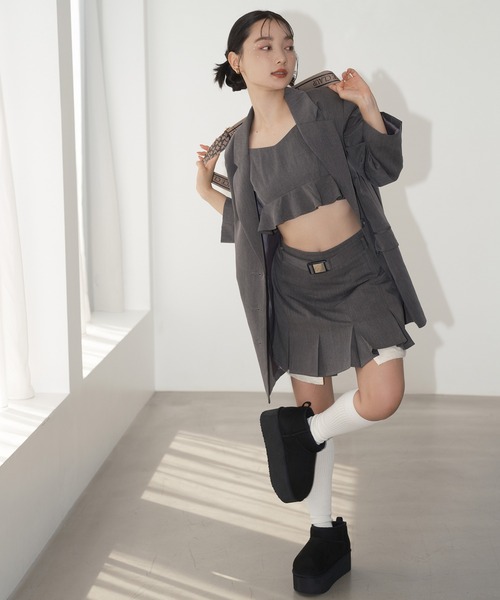 one after another NICE CLAUP(ワンアフターアナザーナイスクラップ)の「フェイクムートンブーツ(ブーツ・レディース・ブラック/ライトブラウン・SMALL/MEDIUM/LARGE)」の13枚目の写真