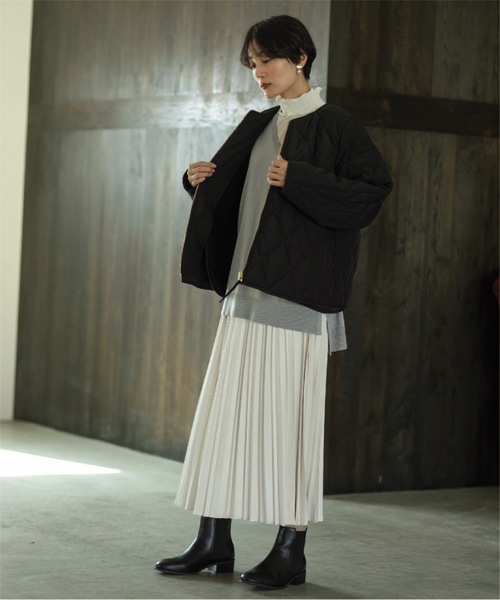 OPAQUE.CLIP（オペークドットクリップ）の「◆リラクシーVネックニット【洗濯機洗い可／UVケア】（ニット/セーター・レディース・ボルドー/ベージュ系その他2/グレー/ブラック・38/40/36/42）」の17枚目の写真